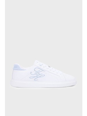 Tommy Hilfiger Logolu Deri Sneaker Ayakkabı Bayan Ayakkabı FW0FW09363 0ge