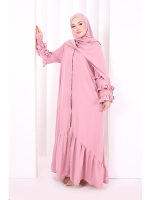 Bym Fashion Hac Umre Ferace Şal Hediye   70018 Gül Kurusu