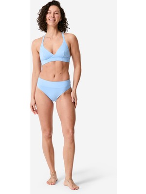 Decathlon Kadın V Yaka Bikini Üstü - Açık Mavi - Bea