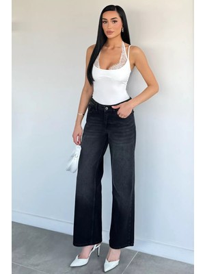 Gülseli Kadın Rahat Kalıp Palazzo Jean Kot Pantolon P-00021622