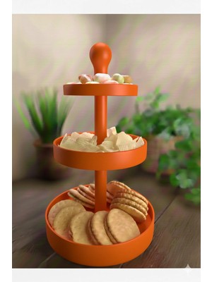 SLM Üç Katlı Atıştırmalık ve Pasta Standı, Servis Standı