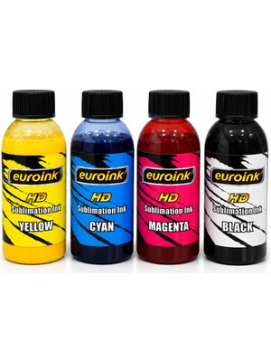 Euroink Sublimasyon Mürekkep 4 Renk Için Set
