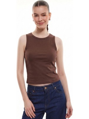 Shopping Shop Sıfır Kol Atlet Body KAHVE