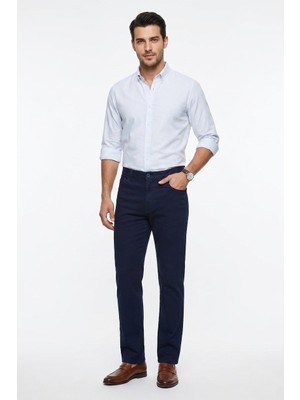 Uki Lacivert Comfort Fit 5 Cep Pantolon
