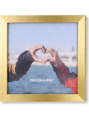 Digitronix Ahşap Kare Fotoğraf Çerçevesi 20X20 Altın