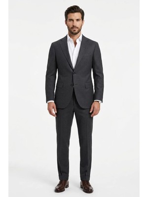 Uki Antrasit Comfort Fit 6 Drop Takım Elbise