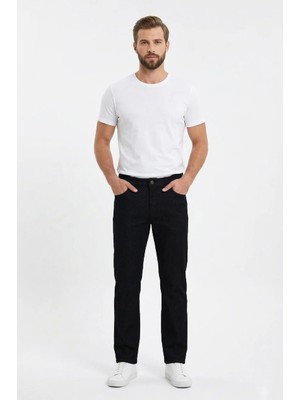 Uki Siyah Comfort Fit 5 Cep Pantolon