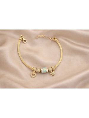 Rome Oro Yıldız Charm Bileklik