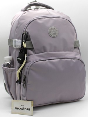 Mixx Store Lüks Unisex Saten Suya Dayanıklı Kumaş Büyük Boy Ortaokul Lise Okul Sırt ve Seyahat Çantası / 3460