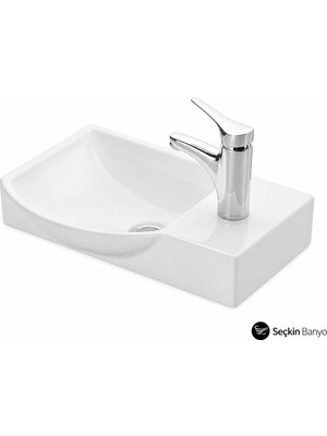 Lapino Tezgahüstü Mini Lavabo 32*45*25 Litos Sol ESV-4079