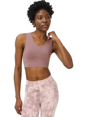 Sweaty Betty Stamina Seamless Scoop Bra Kadın Mor Fitness Bra