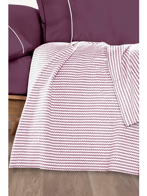Monolisse Cozy Pike Takımı Çift Kişilik Mürdüm 200*230 cm