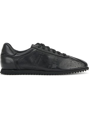 Ziya, Erkek Hakiki Deri Sneaker 1611026Z900 Siyah