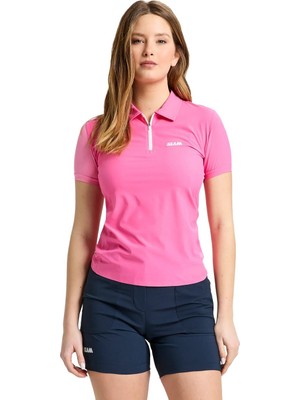 Slam Od Ws Tech Polo Kadın Pembe Tişört