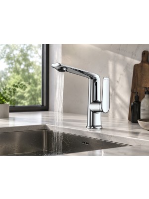 Fleko Gloria Krom Lavabo Bataryası