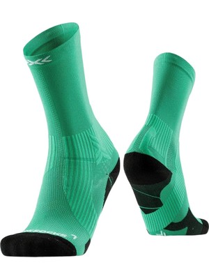 X-Bionic X-Socks Run Perform Crew Unisex Yeşil Koşu Çorabı