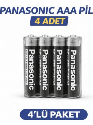 Fiberliz Pana Aaa R03 Ince Pil Zinc Carbon Extra Heavy Duty 2’li 2 Paket