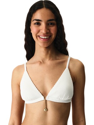 Penti Beyaz Kea Triangle Fit Bikini Üstü