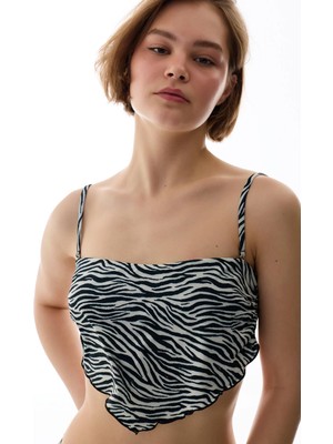 Penti Wıld Zebra Scarf Bikini Üstü