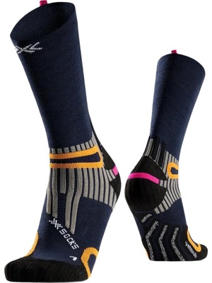 X-Bionic X-Socks Hike Anatomix Merino Crew Unisex Siyah Çorap