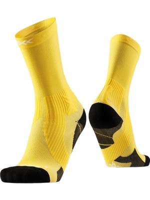 X-Bionic X-Socks Run Perform Crew Unisex Sarı Koşu Çorabı