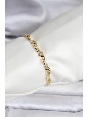Novis Liora 14K Gold Renk Kaplama Zincir Model cm Kadın Bileklik