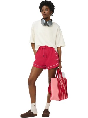Sweaty Betty Explorer Track Piped Kadın Kırmızı Şort