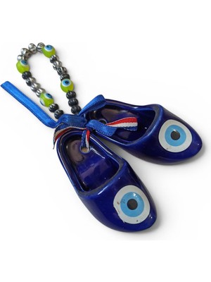 Biblo Vintage Porselen Mini Çarık Ayakkabı Set Nazarlık & 8 cm