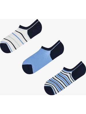 Penti Erkek Renkli Ocean Lines 3'lü Sneaker Çorabı