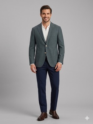 Centilmen Havan Erkek Ekose Slim Fit Blazer Ceket 2V26F0056