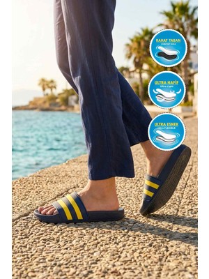 Walkway 8000-01 G Sarı-Lacivert Unisex Terlik