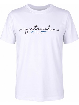 Trender Guetemala Baskı Süpreme Beyaz Erkek T-Shirt 226-06
