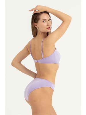 Obje Kadın Açık Lila Ince Askılı Bikini