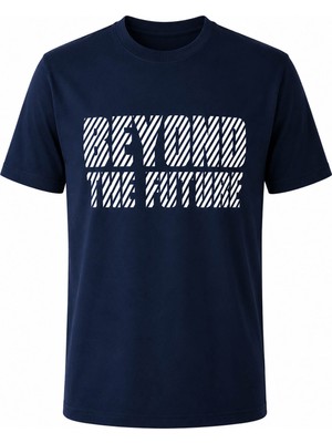 Trender Beyond The Future Baskı Süpreme Indigo Erkek T-Shirt 226-14
