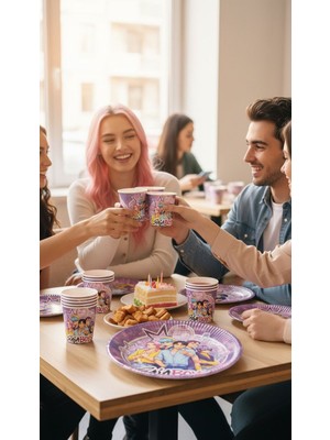 Cadde Süs Saja Boys Temalı Tabak Bardak Set
