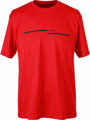 Trender What Baskı Süpreme Kırmızı Erkek T-Shirt 226-34