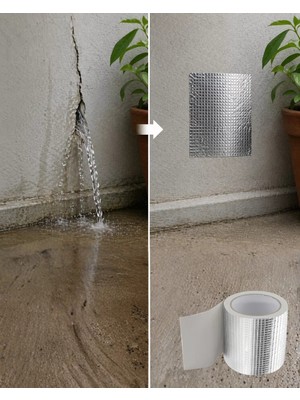Toyigoo 96MM Geniş Tamir Bandı 2 Metre Çatı Boru Balkon Sızdırmaz Onarım Bandı