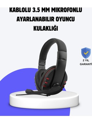 Cenk Xstore Kırmızı Kulaklık Mikrofonlu Ayarlanabilir Konforlu Tasarımlı