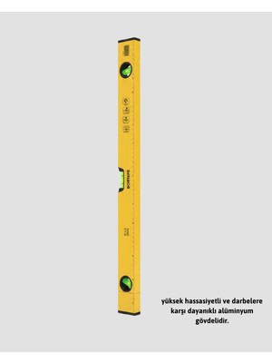 Sepetopia Hassas Ölçüm Sağlayan 600 mm Sarı Su Terazisi