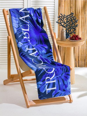 Lc Waikiki Yeni Sezon Baskılı Pamuklu Erkek Plaj Havlusu 70X150 cm