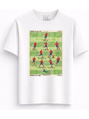 Rabona Fashion Ispanya Efsane Kadro Retro Tişört