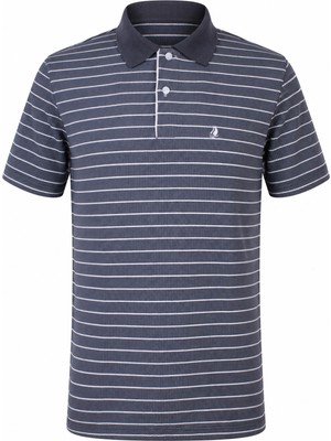 Trender Ringelli Gri Erkek Polo Yaka T-Shirt 352