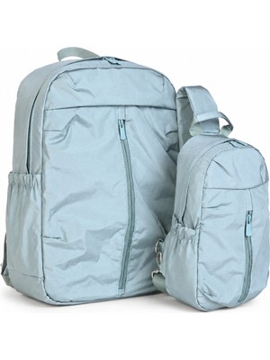 Wander Bag Wander 6560 Sırt Çantası ve Çapraz Omuz Çantası Seti Suya Dayanıklı Günlük Kullanım Seyahat Okul Çanta Seti