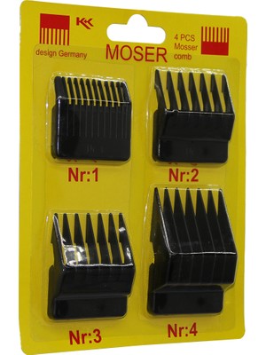 Sepetopia Moser 4 Parça  Makine Tarak Set (5517)