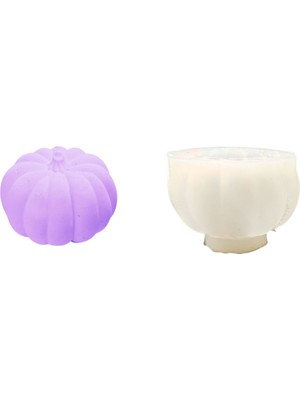 Tahtakale Toptancı Silikon 3D Kalıp Bal Kabağı Kalıbı Mum Sabun ve Taş Tozu Kalıbı 4.7 x 6.2 cm