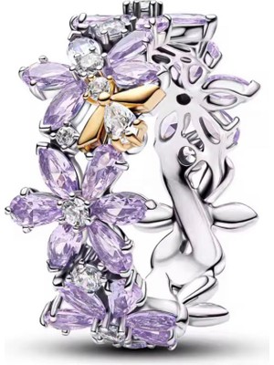 Poseidons Jewellery S925 Bridgerton Herbaryumu ve Arı Halkası Yüzük
