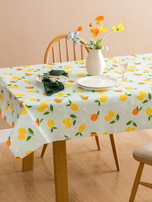 LC Waikiki Karışık Limon Desenli Masa Örtüsü 140X180 cm  (S6)