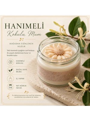 Tişört Kodu Casa Lumi Glow Hanımeli Kokulu Dekoratif Mum – 150 gr