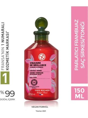 Yves Rocher Işıltı Arttırıcı Frambuaz Sirkeli Saç Toniği 150 ml Aynısefa Özlü Canlandırıcı Vegan
