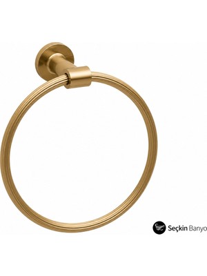 System Banyo Aksesuarları  Ezel Halka Havluluk Mat Altın (BA1031 005 Gb)
